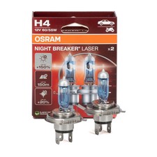 2x OSRAM Glühlampe H4 NIGHT BREAKER LASER 12V 60/55W P43t next Generation +150%