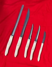 5 Cutco Knife/Knives Pearl White Handles 1724KL 1723KL 1721KH & KE 1759KH