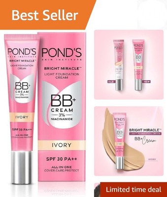 Bright Miracle BB+ Cream Ivory Lightweight Foundation Cream 18g