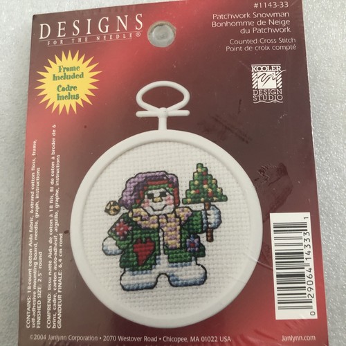 Neu in Verpackung Weihnachtsmotive für Nadelstickerei Nadelspitze Weihnachten Handwerk Rahmen - Bild 3 von 21