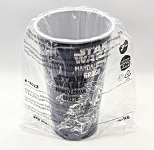 Star Wars 2026 Burger King Plastic 7" Cup The Mandalorian Grogu Black Sealed