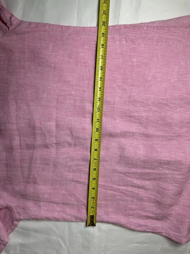 J. McLaughlin 100% Linen Pink 3/4 sleeve Button Up Shirt Dress Size M NWOT - Picture 14 of 17