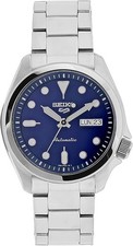 Seiko SRPE53K1 Men Seiko 5 Sports Blue Dial Silver Watch