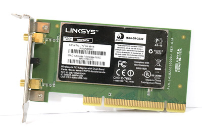 Linksys WMP600N Dual-Band Wireless-N PCI Adapter 300Mbps Desktop WiFi Card