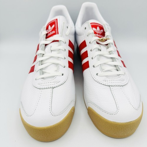 Adidas Originales Samoa Blanco Rojo Escarlata Goma Para Hombre Tallas IG1809 Nuevo - Imagen 2 de 7
