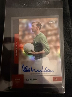 Topps Arsenal Team Set 25/26 Bob Wilson Auto /25