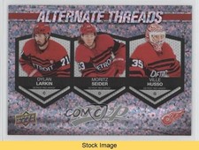 2023-24 MVP Alternate Threads Dylan Larkin Moritz Seider Ville Husso READ 9jq