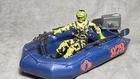 1985 GI Joe Cobra Night Landing Raft w/ Oars Motor Gun + Hit & Run Figure Clean
