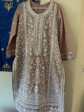Pakistani Dress 3 Piece Pink Large To X-Large Size