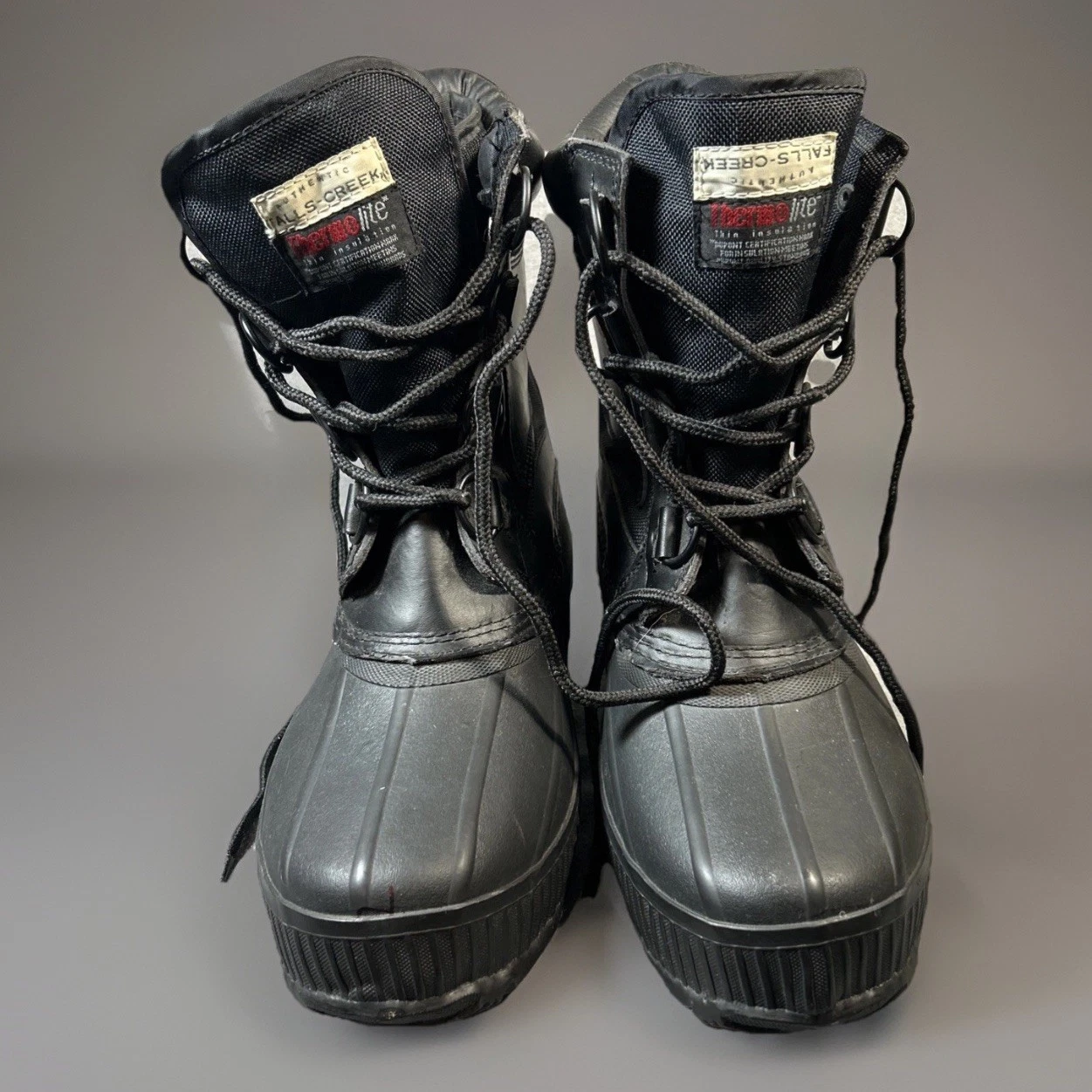 Vtg Authentic Falls Creek Thermo Lite Black Snow Boots Dupont Thinsulation M 8
Opens in a new window