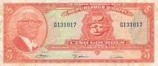 Haiti 5 Gourdes 1919