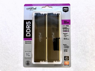 32GB Crucial Pro Overclocking DDR5-6400 DIMM CL 38 Dual Kit, NEU in OVP