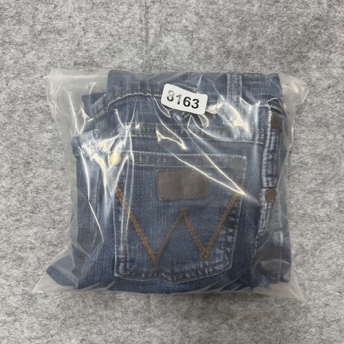 Wrangler Retro Jeans Boys 8 Regular Blue Relaxed Bootcut Adjustable Waist Denim - Picture 16 of 16
