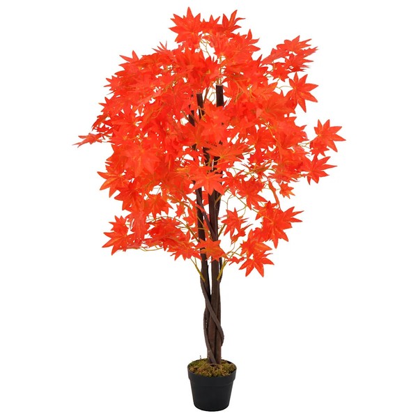 KüNstliche Pflanze Ahornbaum Mit Topf Rot 120 Cm-image