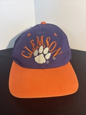Vintage 90's CLEMSON TIGERS Cap Purple Orange