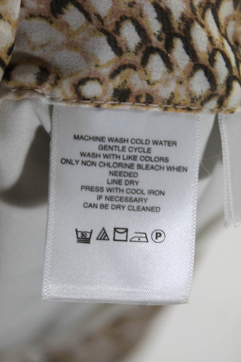 Great Jones Womens Python Print Ruffle Skirt Mult… - image 5