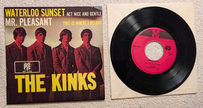 The Kinks Waterloo Sunset 7'' PS Picture Sleeve Pye Germany