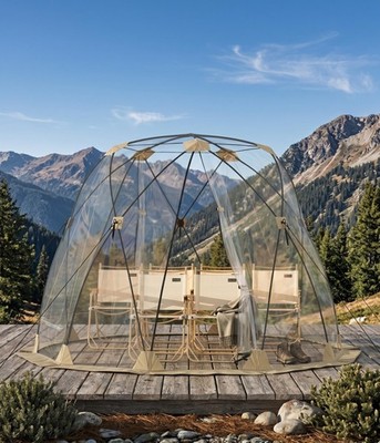 Pop-up-Bubble-Zelt, 3Mx3Mx1.9M, Transparentes Campingzelt mit Kuppel-Iglu-Zelt