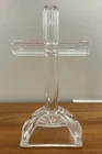 Vintage Marquis Waterford Crystal Cross Figurine Standing 7” Tall Crucifix