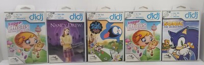 5 Didj LeapFrog Learning Games   SONIC Fosters Home NANCY DREW Super Chicks