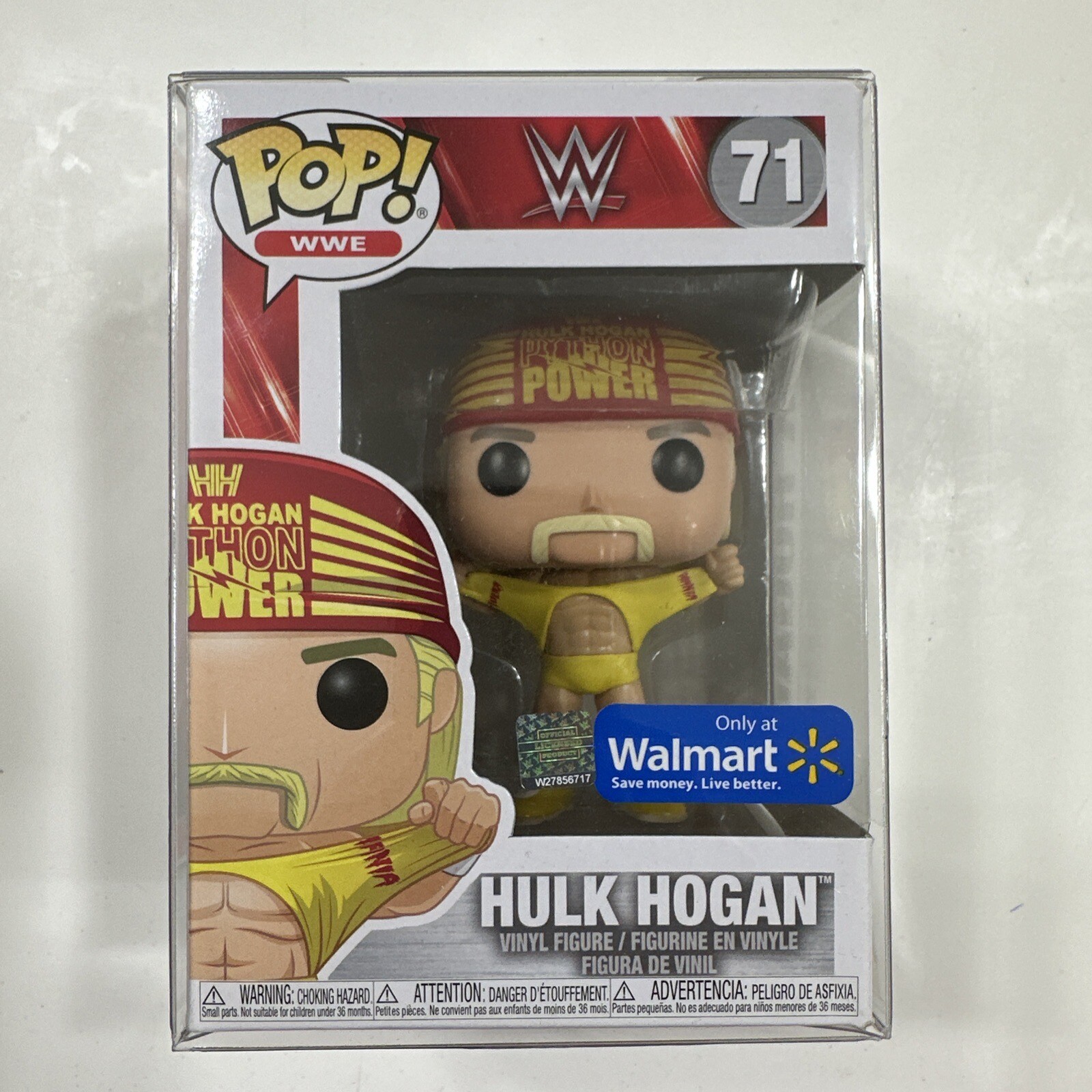 Sale Funko Toys Pop! Wwe Goat Hulk Hogan # 71 Walmart Exclusive W/Protector