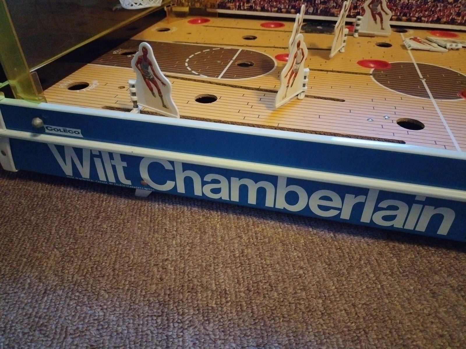 Vintage 1970's Coleco Wilt Chamberlain Tabletop Basketball Game w/ Box