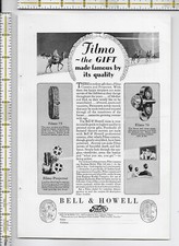 Bell  Howell Filmo Camera and Movie Projector 1928 magazine print ad