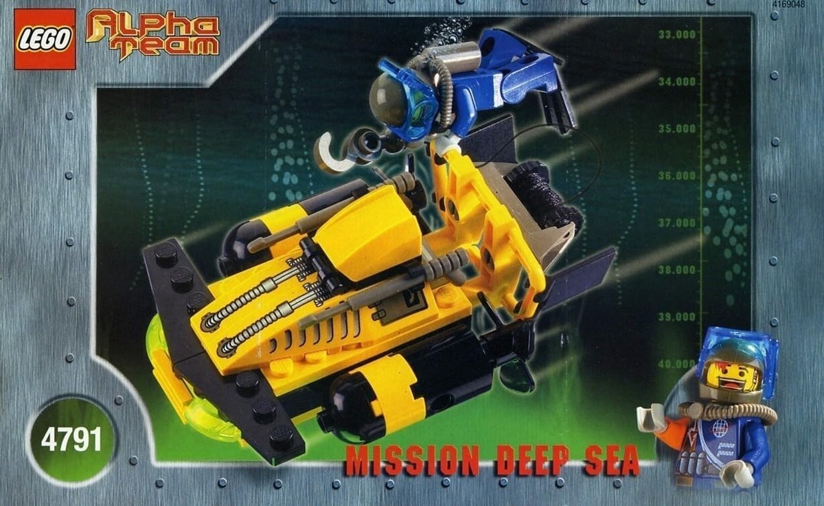 Lego Alpha Team Sub-Surface Scooter 4791 Alpha Team Minifigure