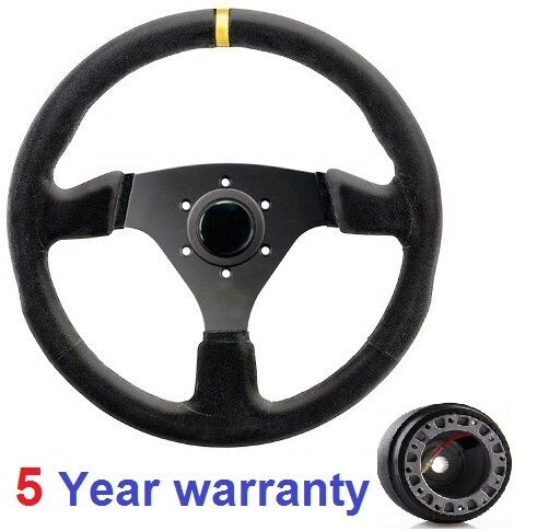 KIT VOLANT SPORT DAIM ET BOSS POUR LAND ROVER DEFENDER 36 SPLINE NEUF - Photo 1 sur 4