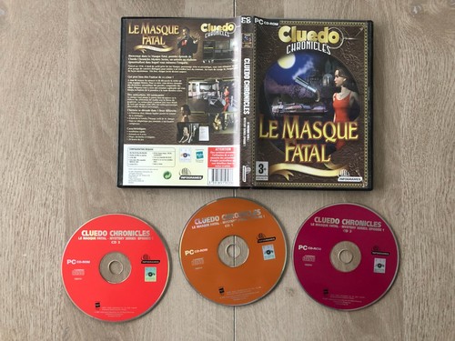 Cluedo Chronicles : Le Masque Fatal – Version Boîte Carton PC, Jeu D'aventure En Français, état Correct (2002)