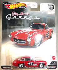 2022 Hot Wheels Premium Jay Leno's Garage 1/5 MERCEDES-BENZ 300 SL Red RealRider