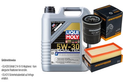 Inspektionspaket Liqui Moly Special Tec F 5W-30 5L für Mitsubishi Colt VI 1.3