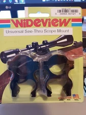 WIDEVIEW SEE THRU EXTRA HI  UNIVERSAL SCOPE MOUNT (no bases) Mat BK for 1" SCOPE