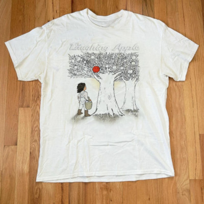 The Laughing Apple Cat Stevens Album Unisex White T Shirt Size S-5XL