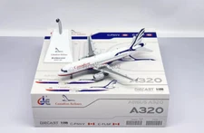 JC WINGS Canadian for Airbus A320 C-FNVV 1:200 Aircraft Pre-built Model