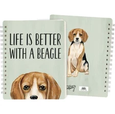 Beagle Spiral Notebook - 120 Pages