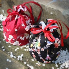 Japanese Kimono Handbag Bucket Bag Women Retro Cosplay Pouch Purse Hanfu