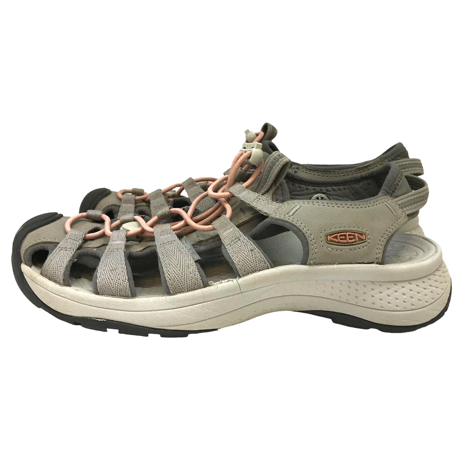 KEEN Whisper Sandalo Sportivo Donna 9 39 5 Impermeabile Rosa e Grigio Escursionismo