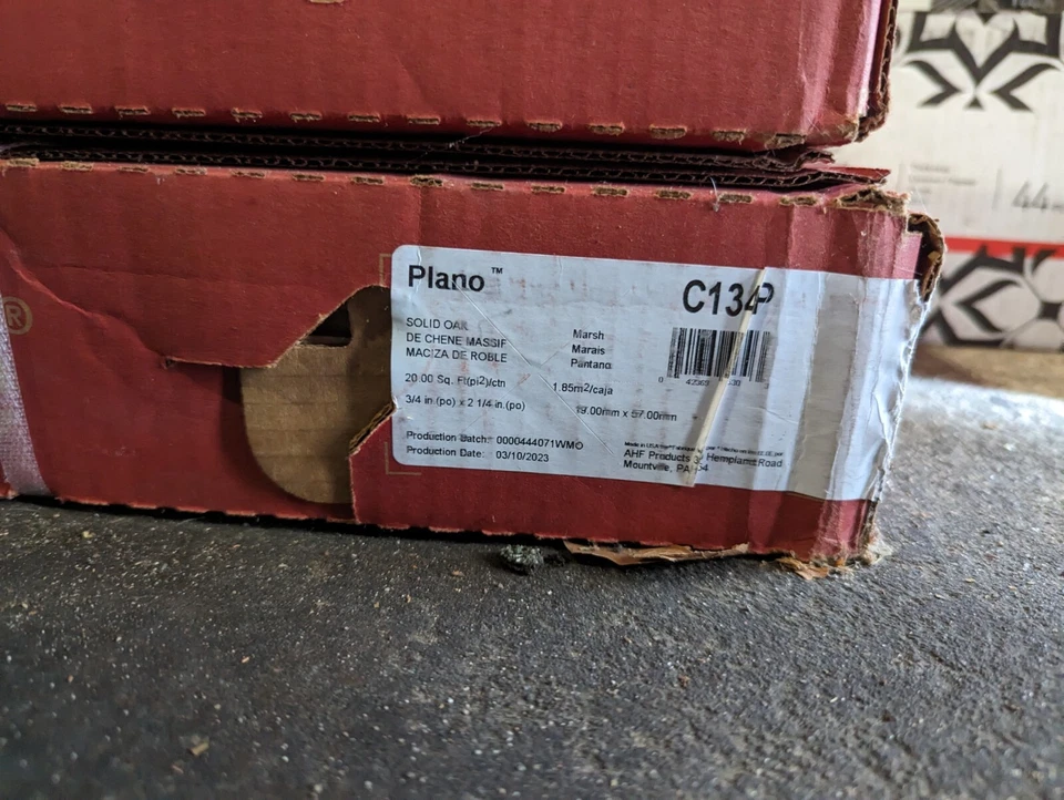 (2) Roble pantano Bruce Plano .75 pulgadas Grueso x 2,25 pulgadas. Ancho sólido duro Foto 3 de 3