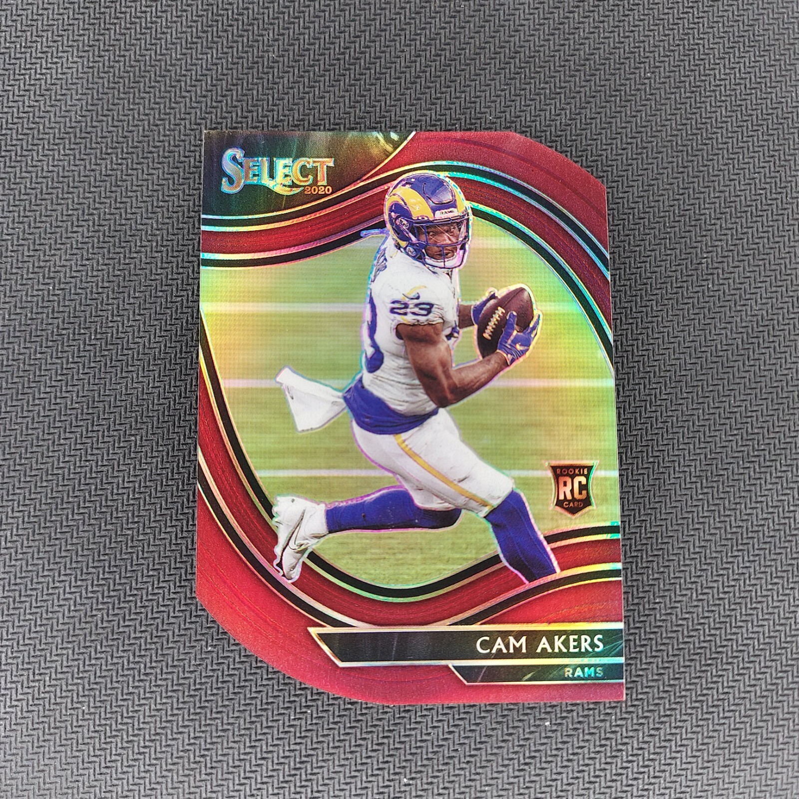 Cam Akers 2020 Select Field Level Red Die Cut Parallel Rookie Card #355 Rams RC