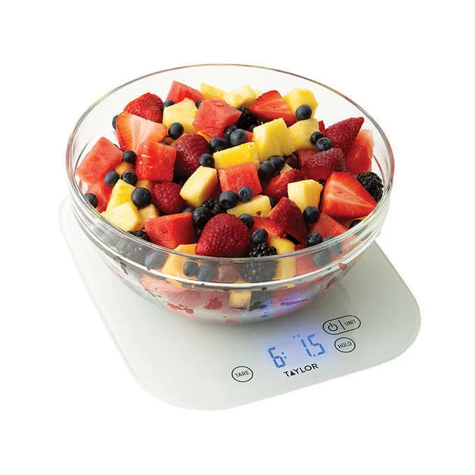 Taylor, Waterproof LED Digital Kitchen Food Scale | Liquid Dry Ingredients