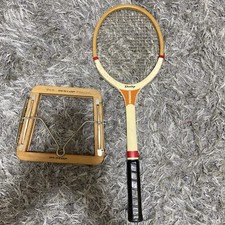 Dunlop pioner Squash Racket With Wooden Holder Pat No 474646 Good Condition