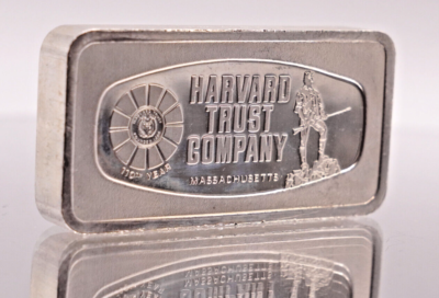 1970 Harvard Trust Company Massachusetts Franklin Mint 2oz 925