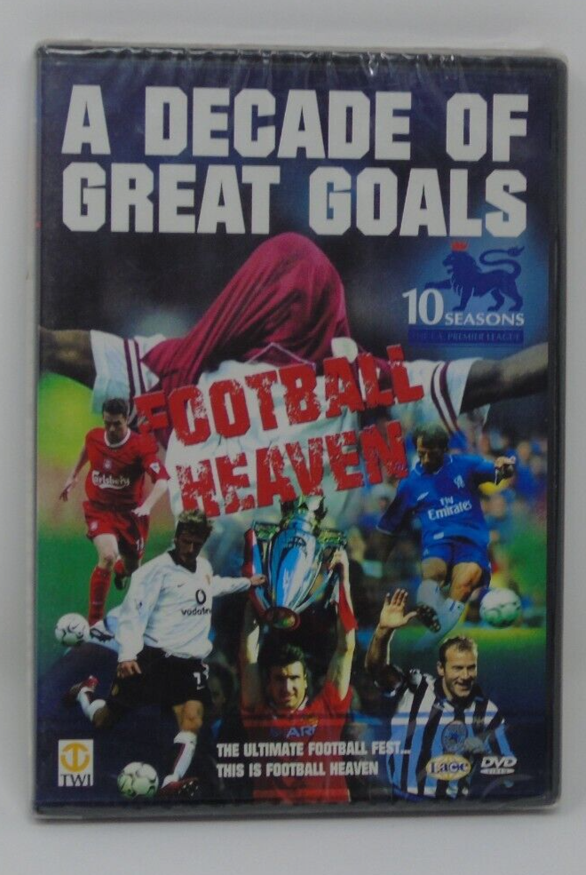 Football Heaven - A Decade Of Great Goals (DVD, 2003) Brand New & Sealed