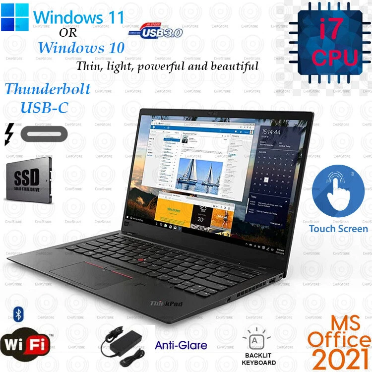 Windows 11 Lenovo ThinkPad X1 Carbon TOUCHSCREEN 14