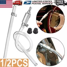 1/2x Clutch Brake Bleeder Hose One Way Valve Tube Bleeding Tool Set Motorcycle
