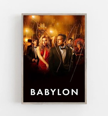Babylon (2022) Movie Cover Poster Canvas Matte Silk Poster Printing Movie Wall