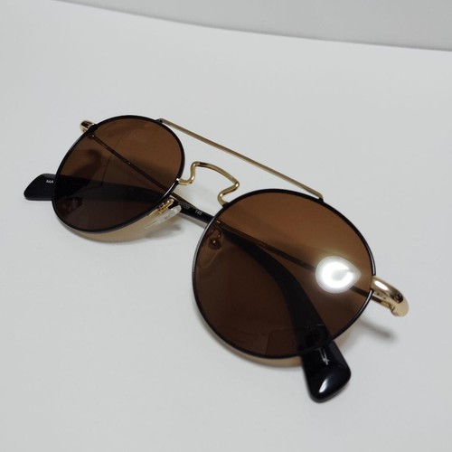 Yohji Yamamoto Sunglasses Metal Frame Glasses Double Bridge Free Ship NEAR MINT
