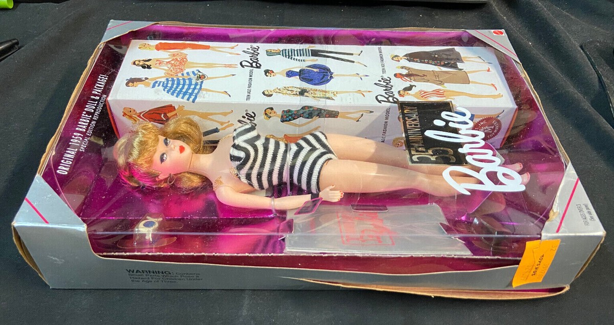 35TH ANNIVERSARY 1959 BARBIE DOLL & PACKAGE | eBay 35TH ANNIVERSARY 1959 BARBIE DOLL & PACKAGE | eBay