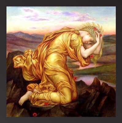 DEMETER MOURNIG FÜR PERSEPHONE von Evelyn de Morgan
